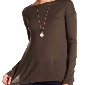 Long sleeve crew neck sweater